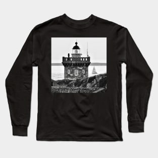 The Kermorvan turret and the sailboat Long Sleeve T-Shirt